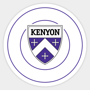 Blackout Design - Kenyon College - 1824 Sticker